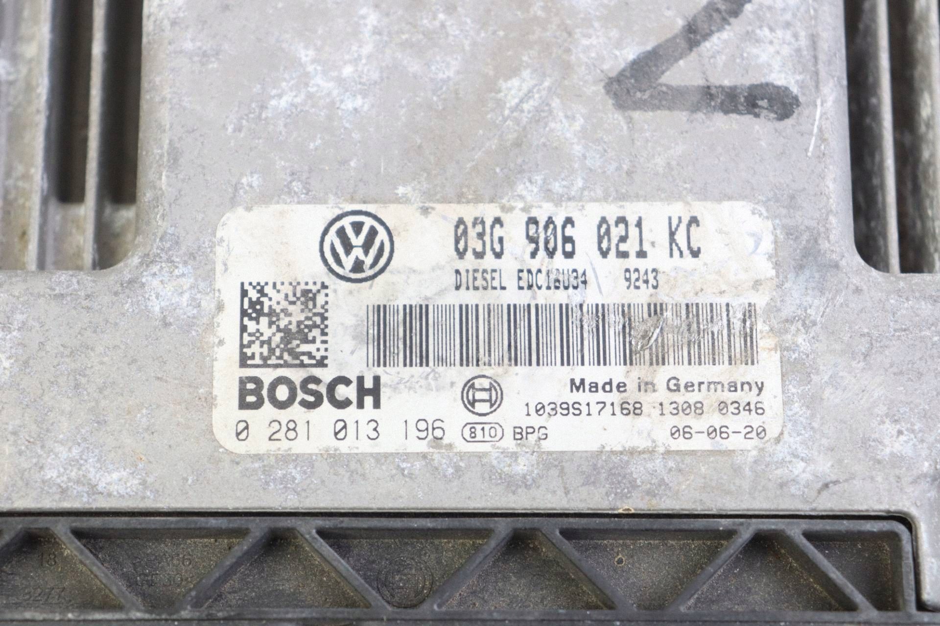 VW TOURAN e modulo centralina motore 1.9 TDI 03G906021KC 0281013196