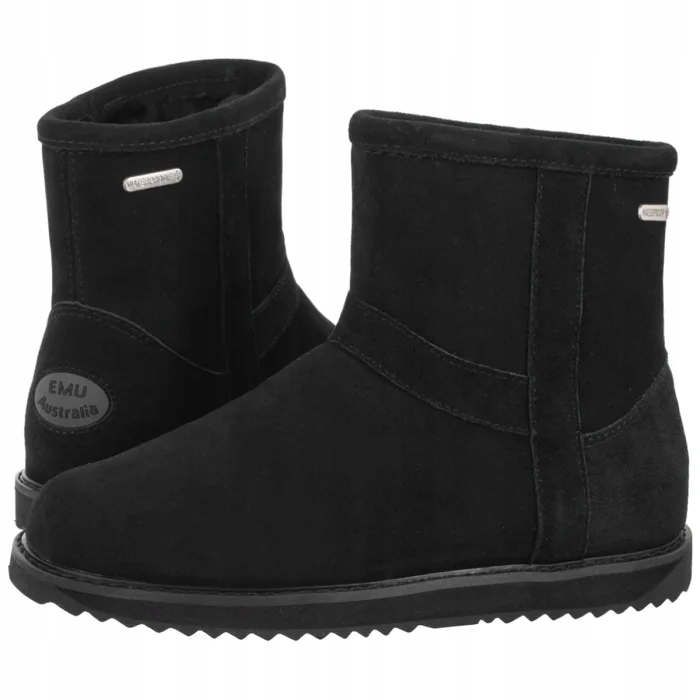 Dámské zimní boty Kotníkové Boty Emu Banks Black W13216 Černé