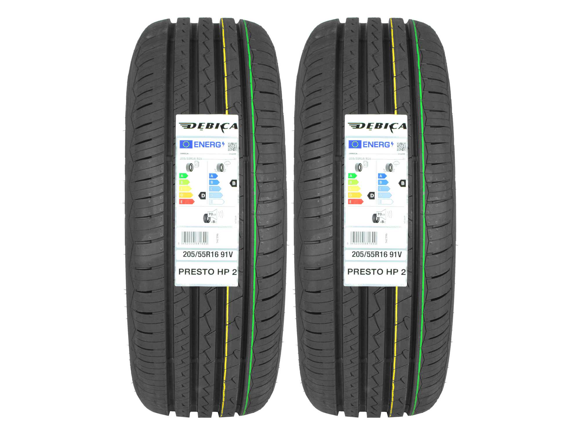 

2 Opony letnie 205/55R16 Dębica Presto Hp 2