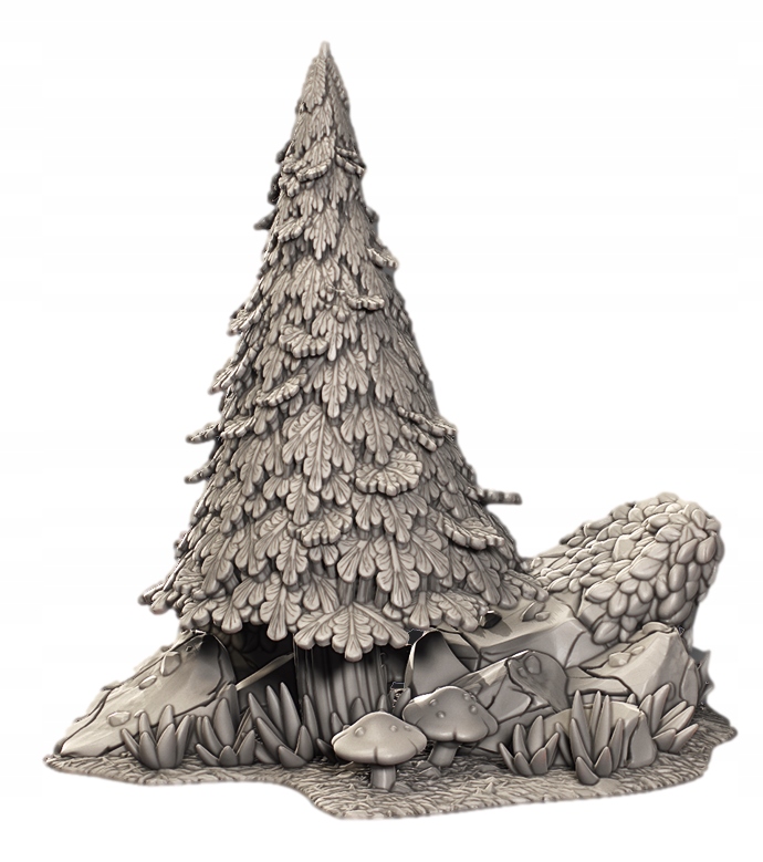 (CnP) - Terrain - Forest - Core Set - 1 Pine - (3DPT)