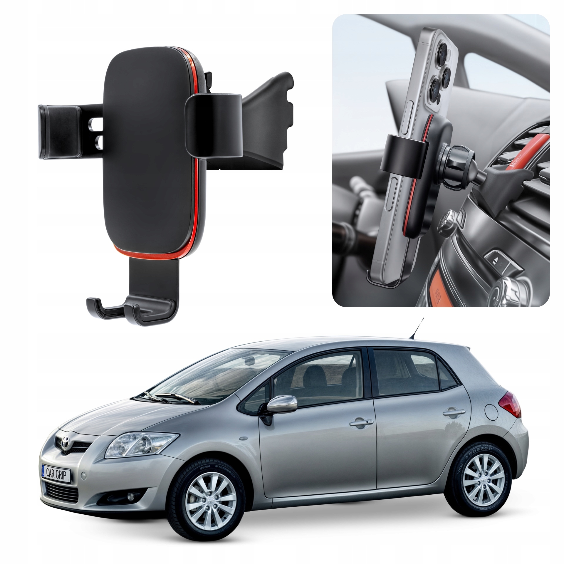 Uchwyt Grawitacyjny Premium dedykowany do Toyota Auris I E15 (2006-)