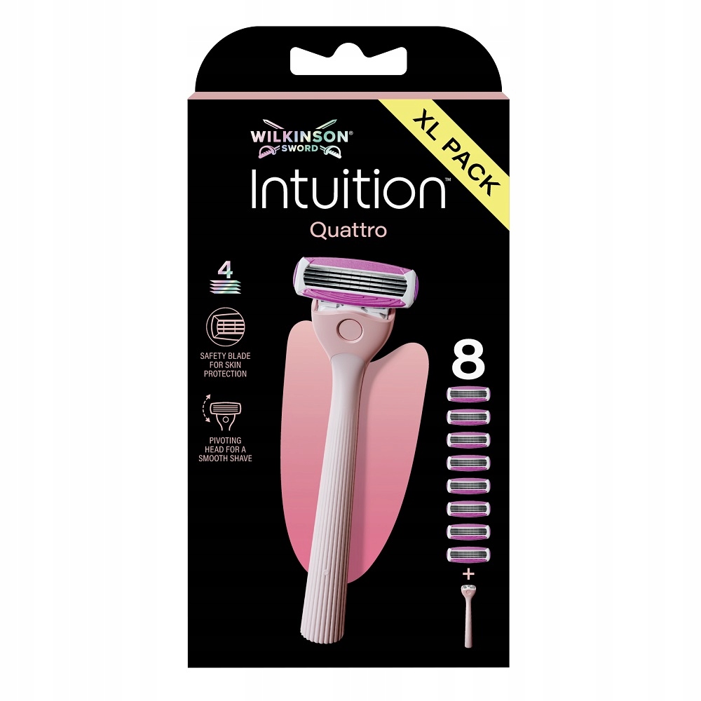 Holicí strojek Wilkinson Intuition Quattro s 4 břity a 8 náplněmi