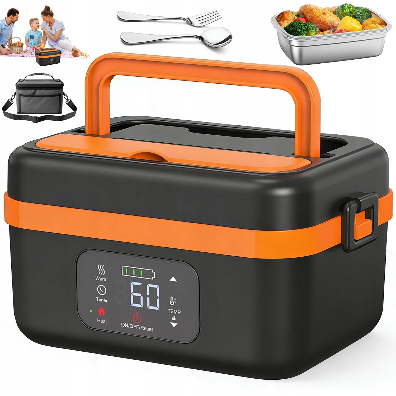 Inteligentní Obědový Box S Funkcí Udržování Teploty, 1000 ML, Vhodný Na Cesty