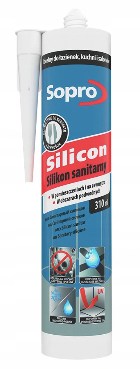 

Sylikon Sanitarny Betonowo Szary 14 Sopro 310 ml