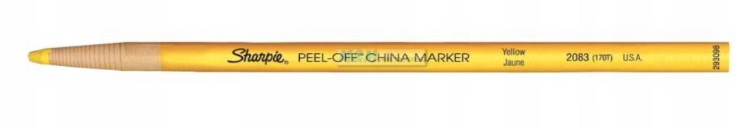 SHARPIE CHINA MARKER Kredka , żółty dermatograf