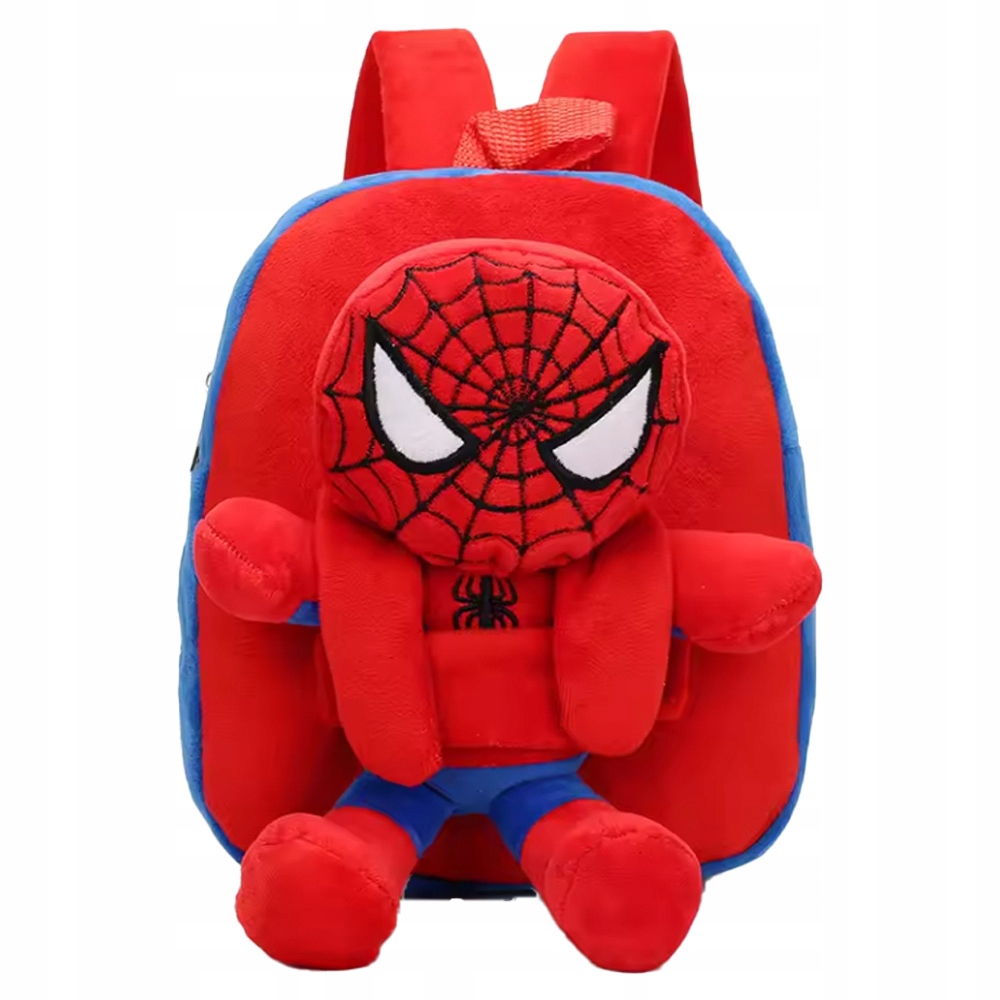 PLIUŠINĖ KUPRINĖ IKIMOKYKLINIO AMŽIAUS VAIKAMS 2in1 SU PLIUŠINE DOVANŲ ŽMOGAUS-VORO TALISMANU Spalva raudona mėlyna