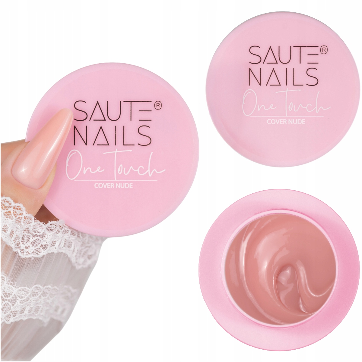 Saute Nails Stavební Gel na nehty One Touch 30 g Cover Nude Béžová