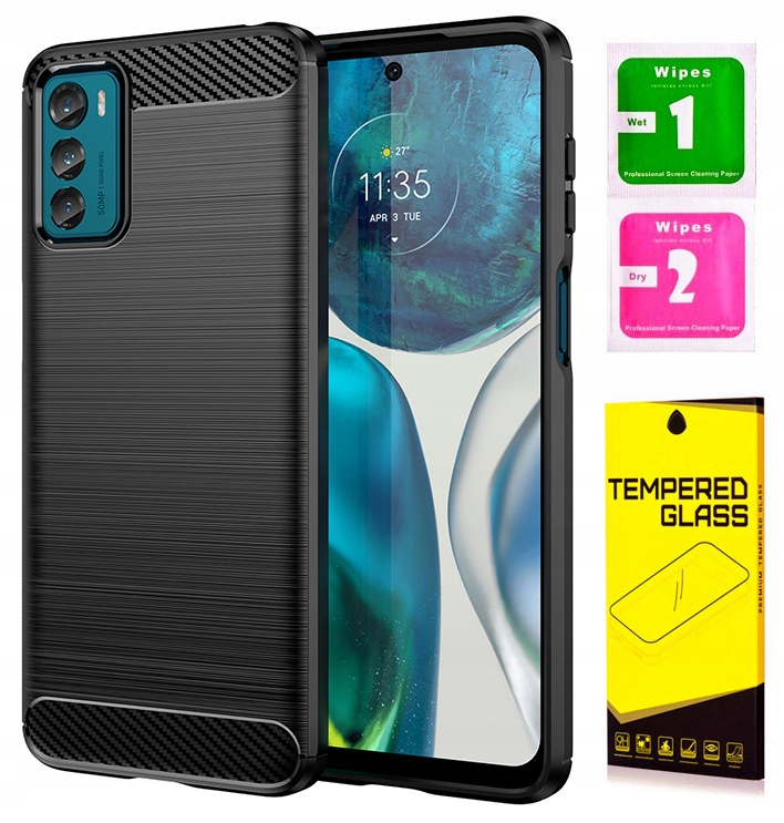 

Carbon Case Do Motorola Moto G42 Szkło