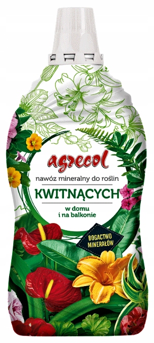 AGRECOL NAWÓZ MINERALNY DO ROŚLIN KWITNĄCYCH 1L W DOMU I NA BALKONIE