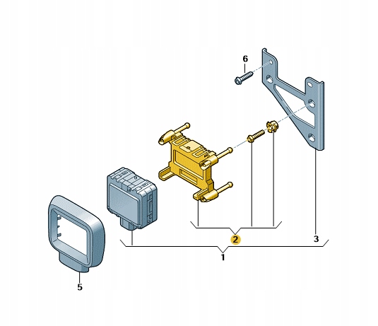 ZESTAW NAPRAWCZY RADARU MOCOWANIE RADARU SEAT VW Parts manufacturer Other