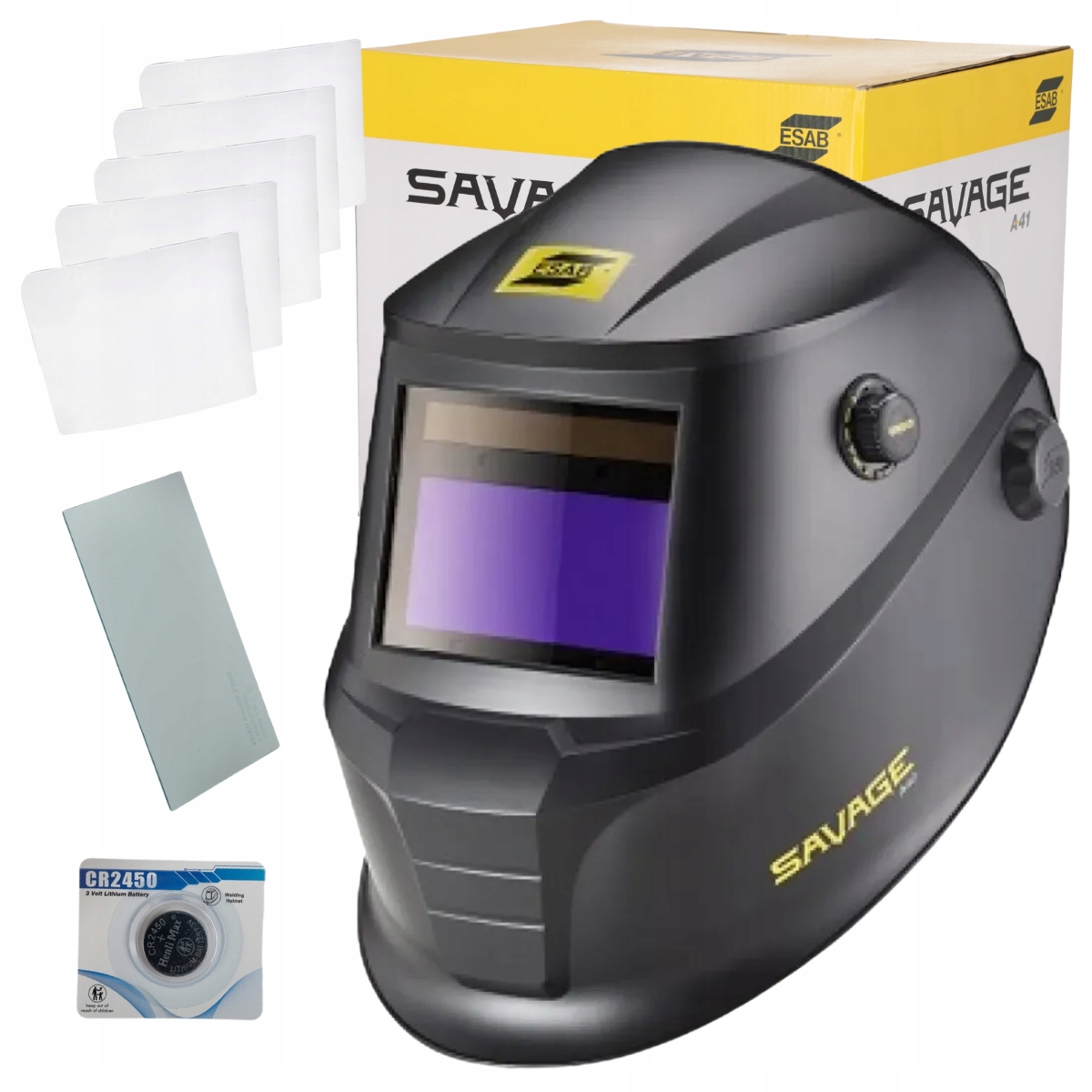 Przyłbica spawalnicza samościemniająca Esab Savage A41 do spawania