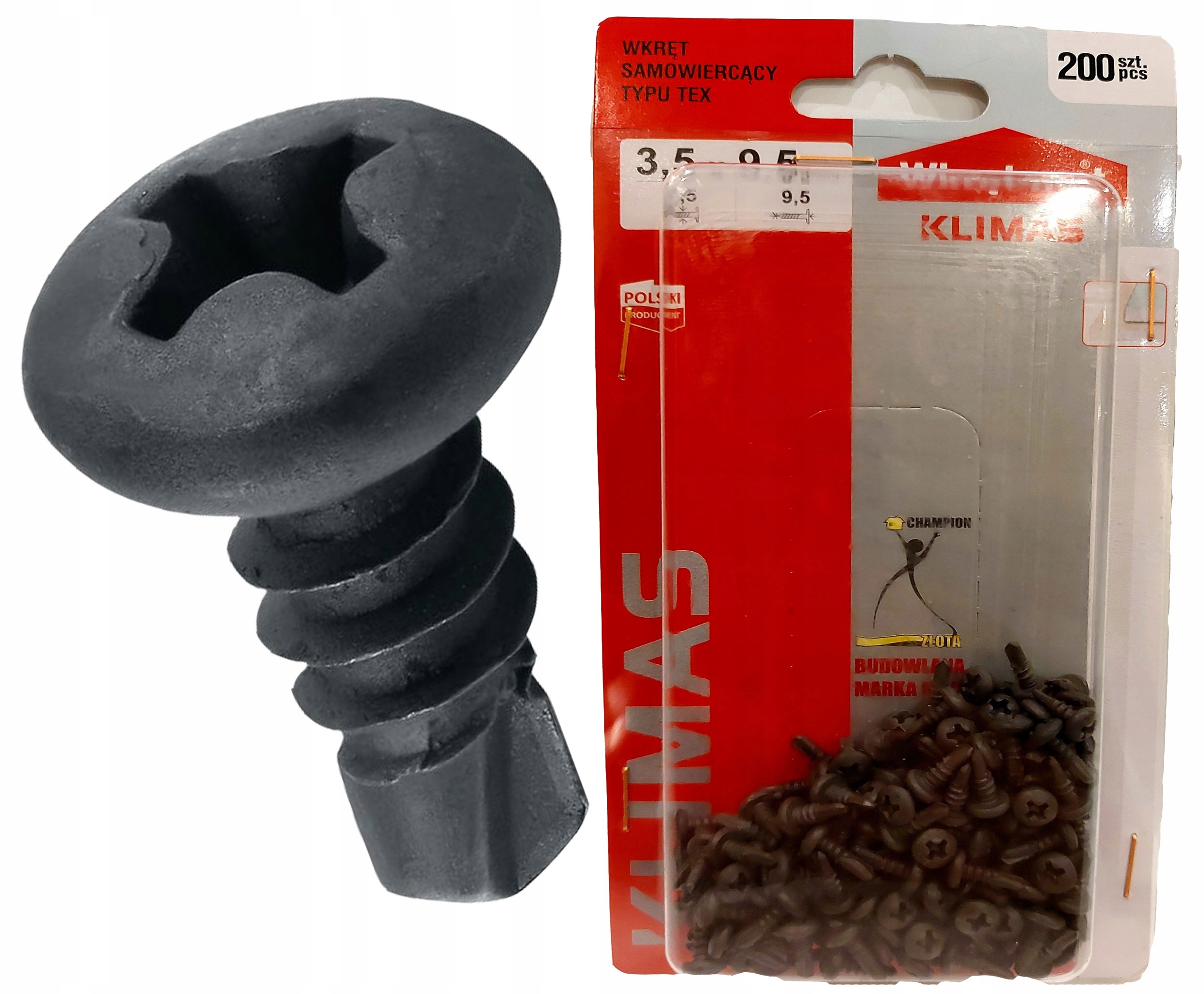 

Wkręty Samowiercące Tex Pchełki 3,5x9,5mm 200szt
