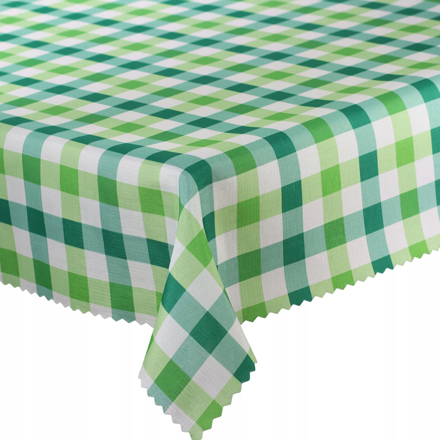 

Obrus Zielona Biała Krata Zieleń 140x220 cm