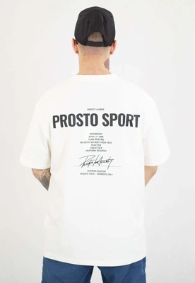 Tričko Prosto Oversize Club off white
