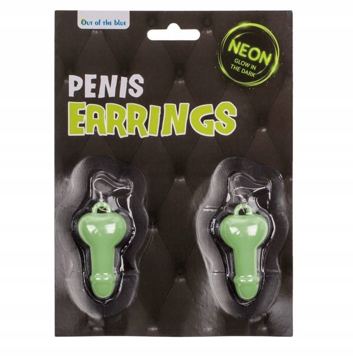 Kolczyki Członki - Glow In The Dark Penis Earrings