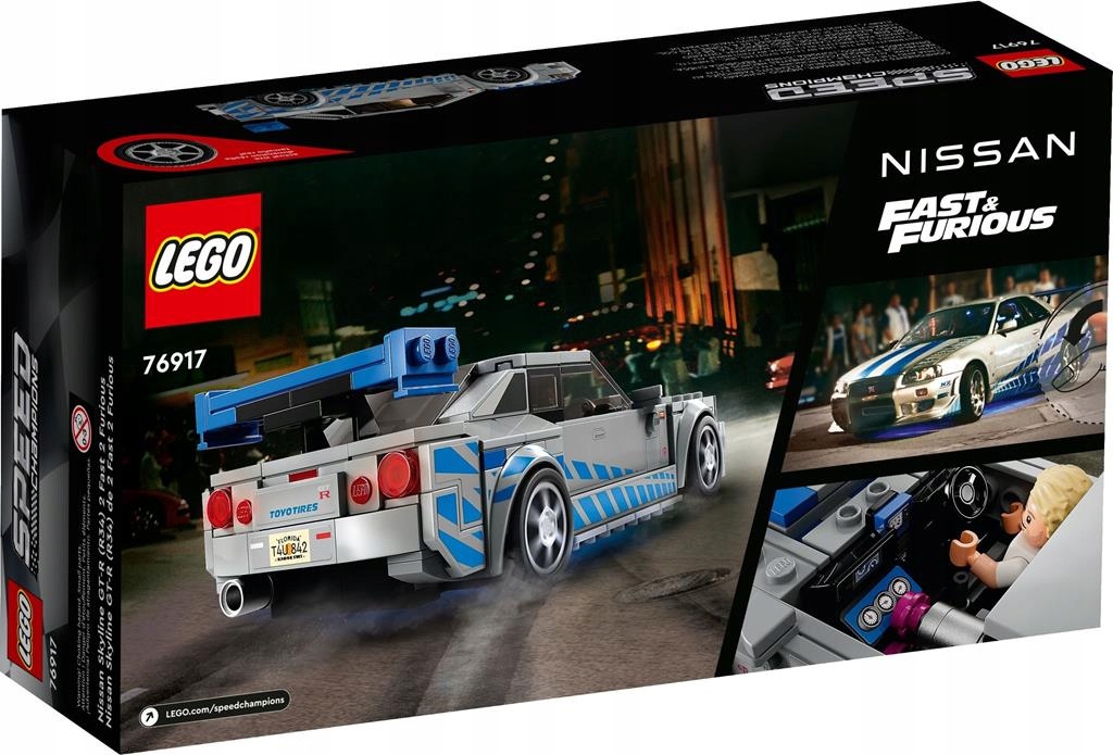 KLOCKI LEGO | SPEED CHAMPIONS 76917 AUTO NISSAN SKYLINE GT-R R34 AUTA Płeć chłopcy