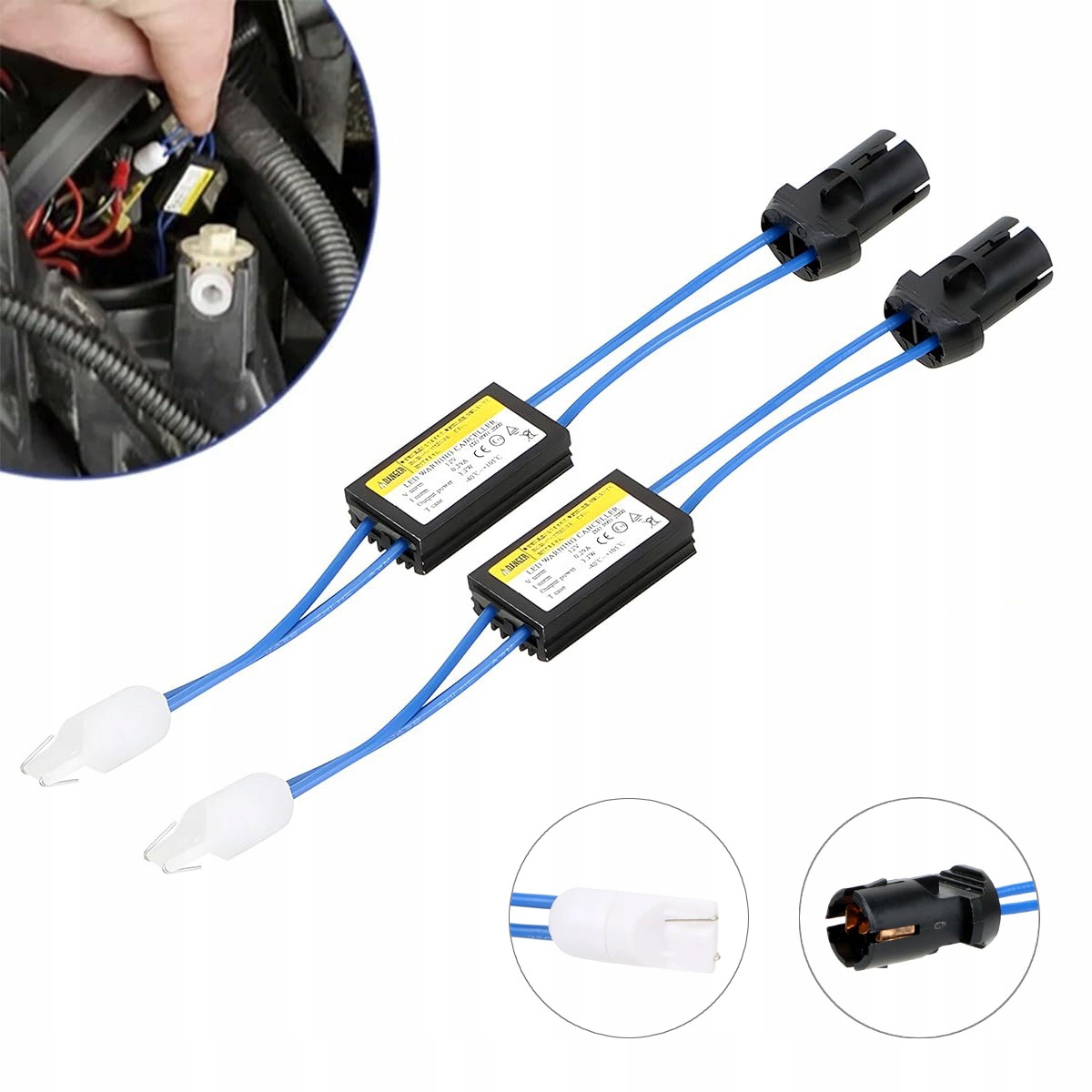 Filtry Rezystory Oporniki Can-bus Do Żarówek Led W5W 5W5 T10 Bez Błędu Kpl