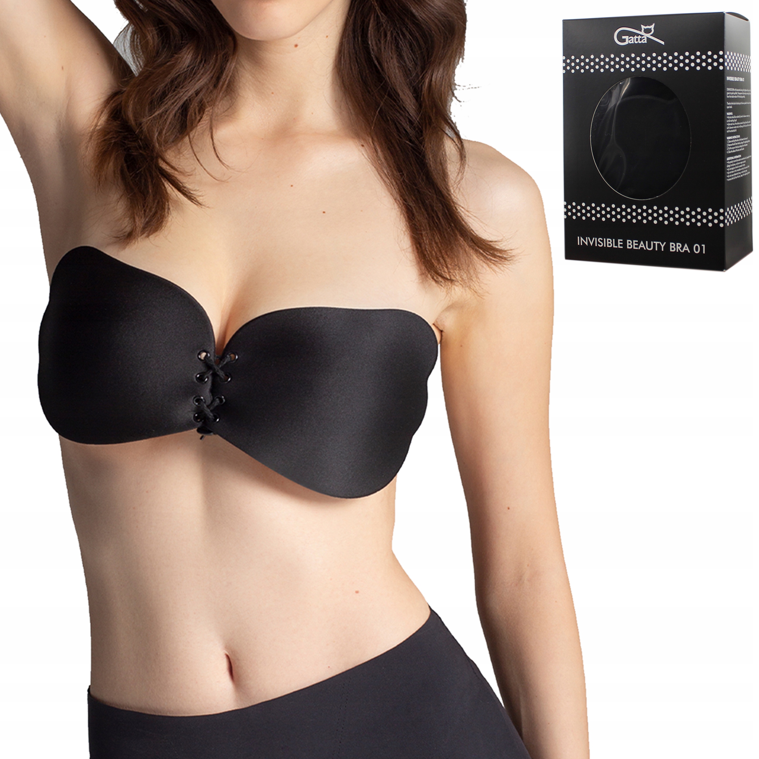 

Biustonosz samonośny Gatta Invis Beauty 01 Black B