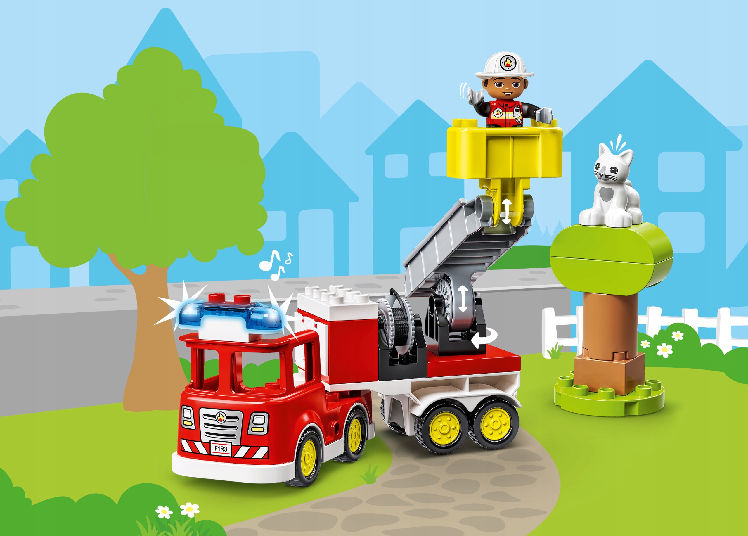 LEGO DUPLO Wóz strażacki ŚWIATŁO DŹWIĘK 10969 EAN (GTIN) 5702017153650