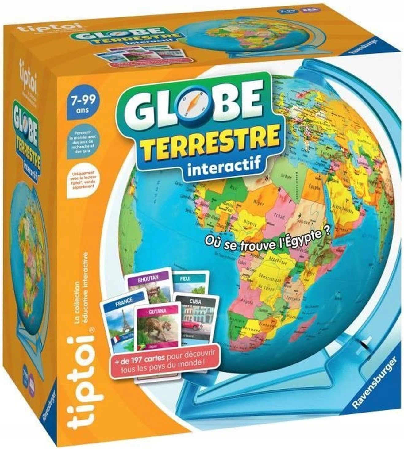 Ravensburger tiptoi Interaktywna globus Wersja francuska