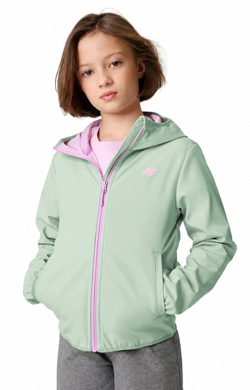 4F Dziewczęca Kurtka Softshell membrana rozm 152