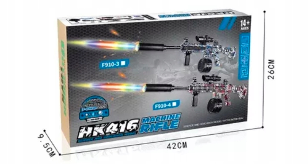 OGROMNY ZESTAW KARABIN ELEKTRYCZNY PISTOLET NA KULKI ŻELOWE ORBITY Marka inna