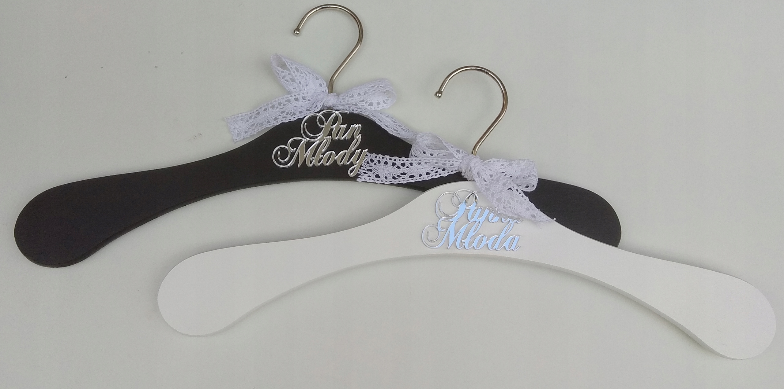 MDK Napisy Panna Młoda, Pan Młody lustro srebrne Marka MDK