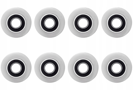 8X PODWÓJNE ROLKI DO OTWORU 8MM METALOWE ROLKI DO KABINY PRYSZNICOWEJ 25MM Marka Sannit