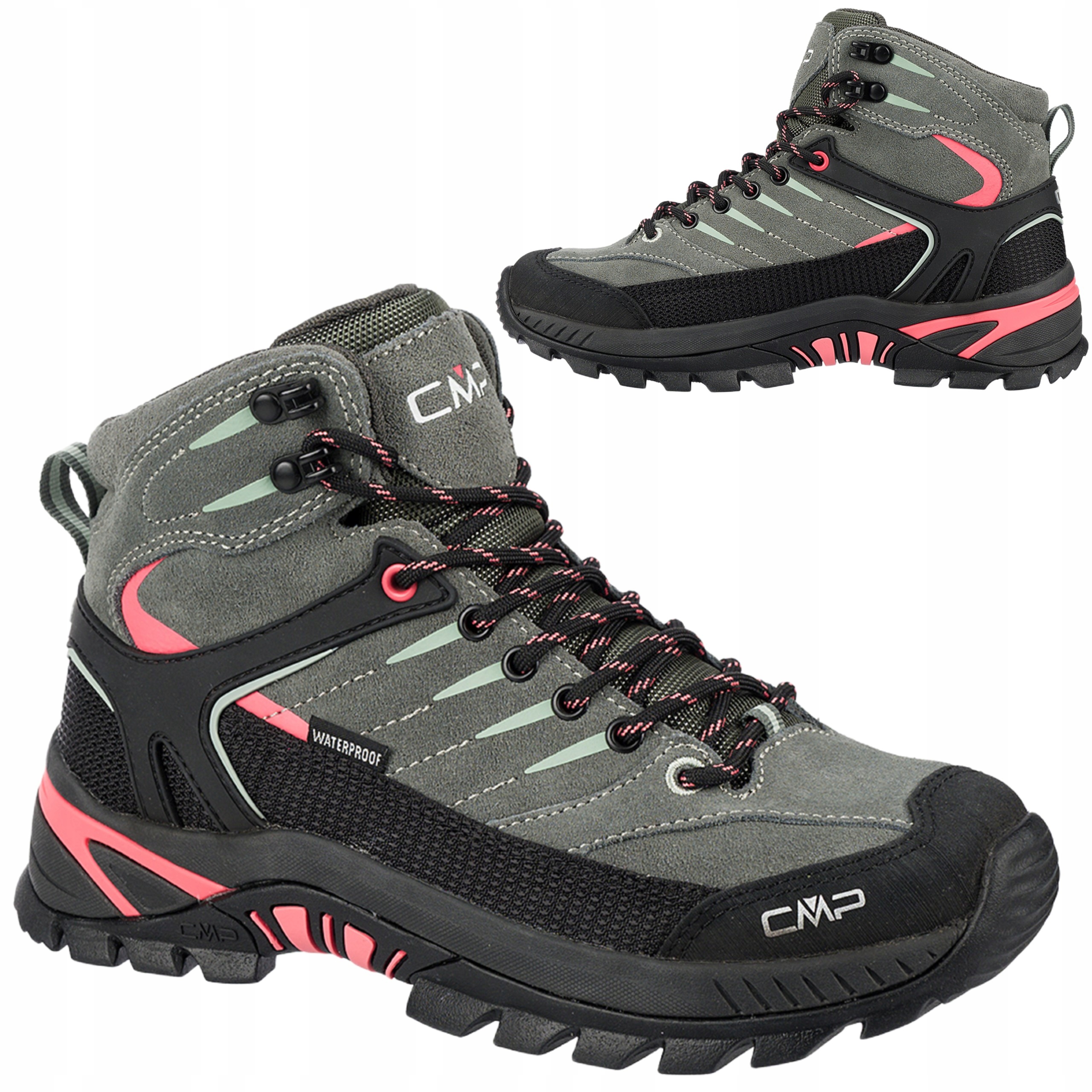 Dámské Trekové Boty Cmp Rigel 2.0 Kůže Vysoké Pohodlné Voděodolné 37