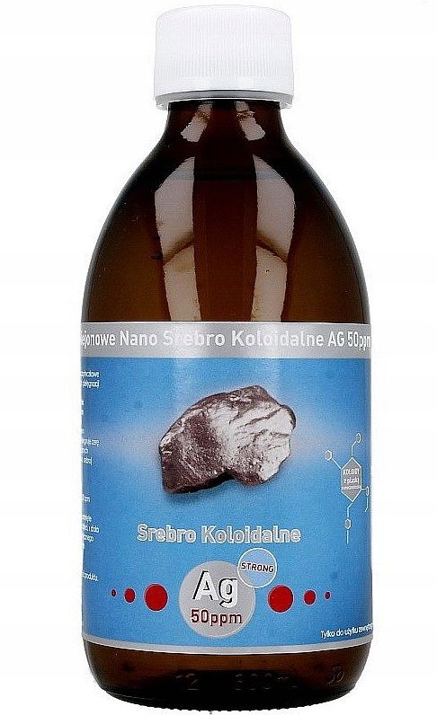 

Nano Srebro koloidalne niejonowe Ag 50ppm 300ml