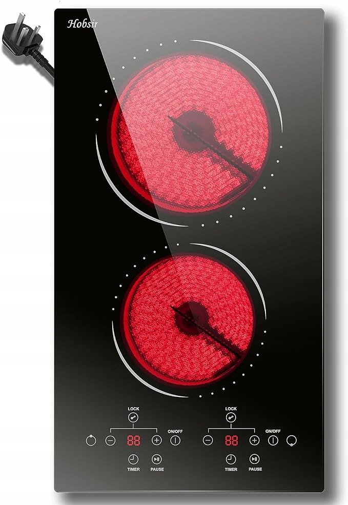 Hobsir HSC-D23058-VDE Płyta ceramiczna z wtyczką, 30 cm //