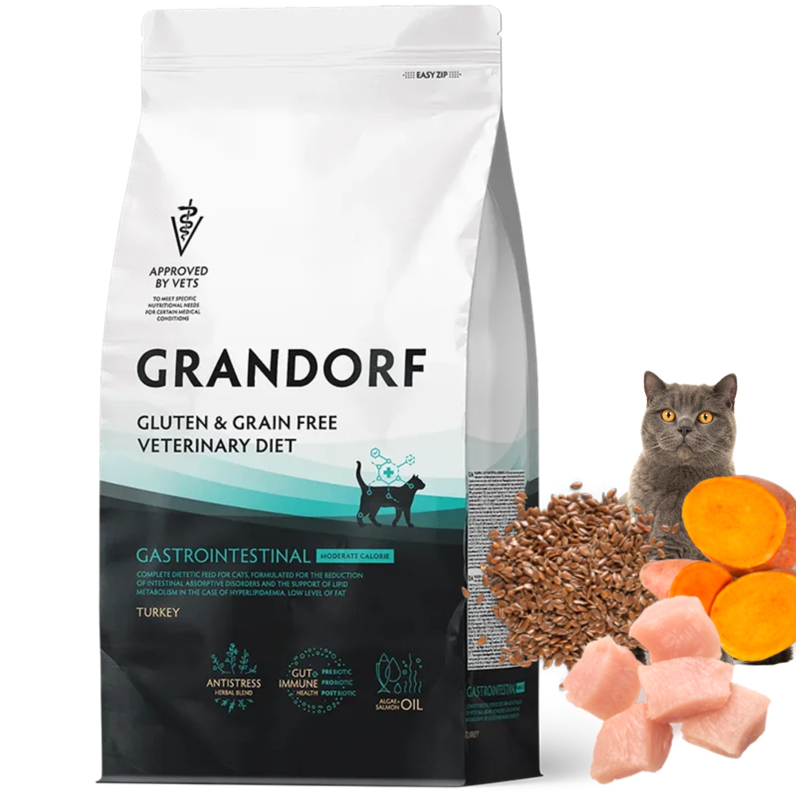 Grandorf Veterinary Diet Cat Gastrointestinal Moderate Calorie 2kg