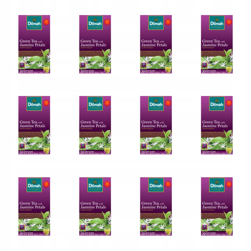 Dilmah Green Tea s jasmínovými petaly 20 x 1,5 g X12
