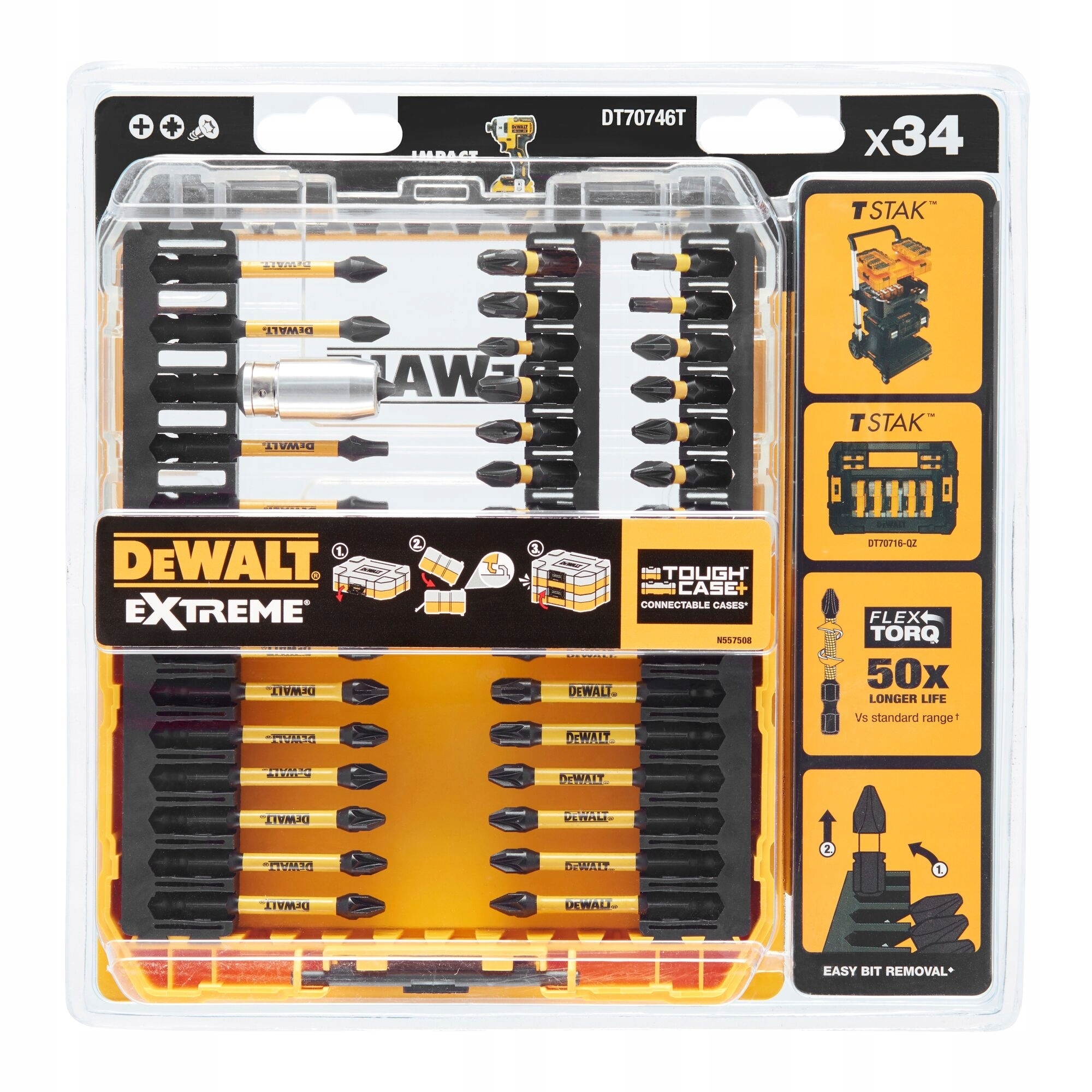Dewalt Sada Nástavců Flextorq 25dílná DT70730T-QZ