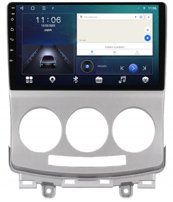 Rádio Gps Android Bt Mazda 5 2005-2010 64GB Sim