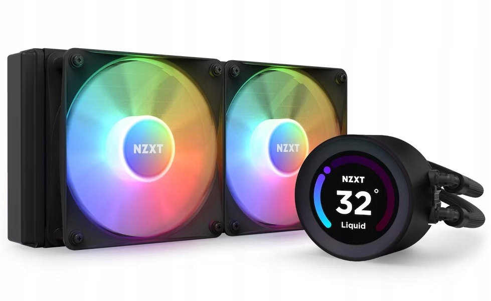 Nzxt vodní chladič Kraken 240 Elite Rgb 2x120mm Rgb fan 4-pin Pwm LCD