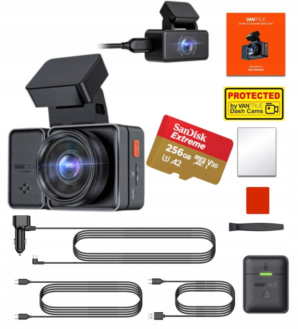 

Vantrue E2 Rejestrator 2CH 1440P 2.5'' 256 Gb