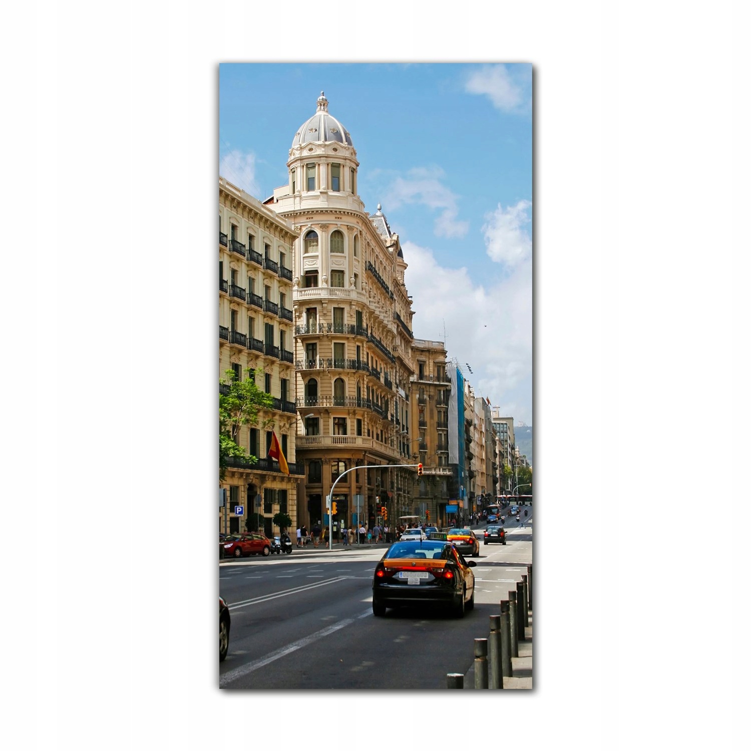 

Foto szklane do sypialni 70x140 Barcelona uliczka
