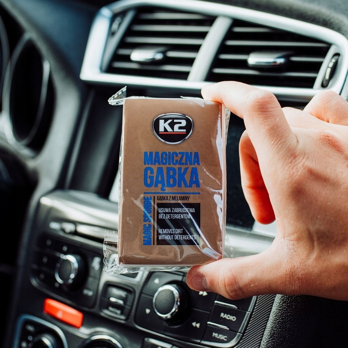 K2 MAGICZNA GĄBKA 10x6x2 MALAMINOWA K290 Producent K2