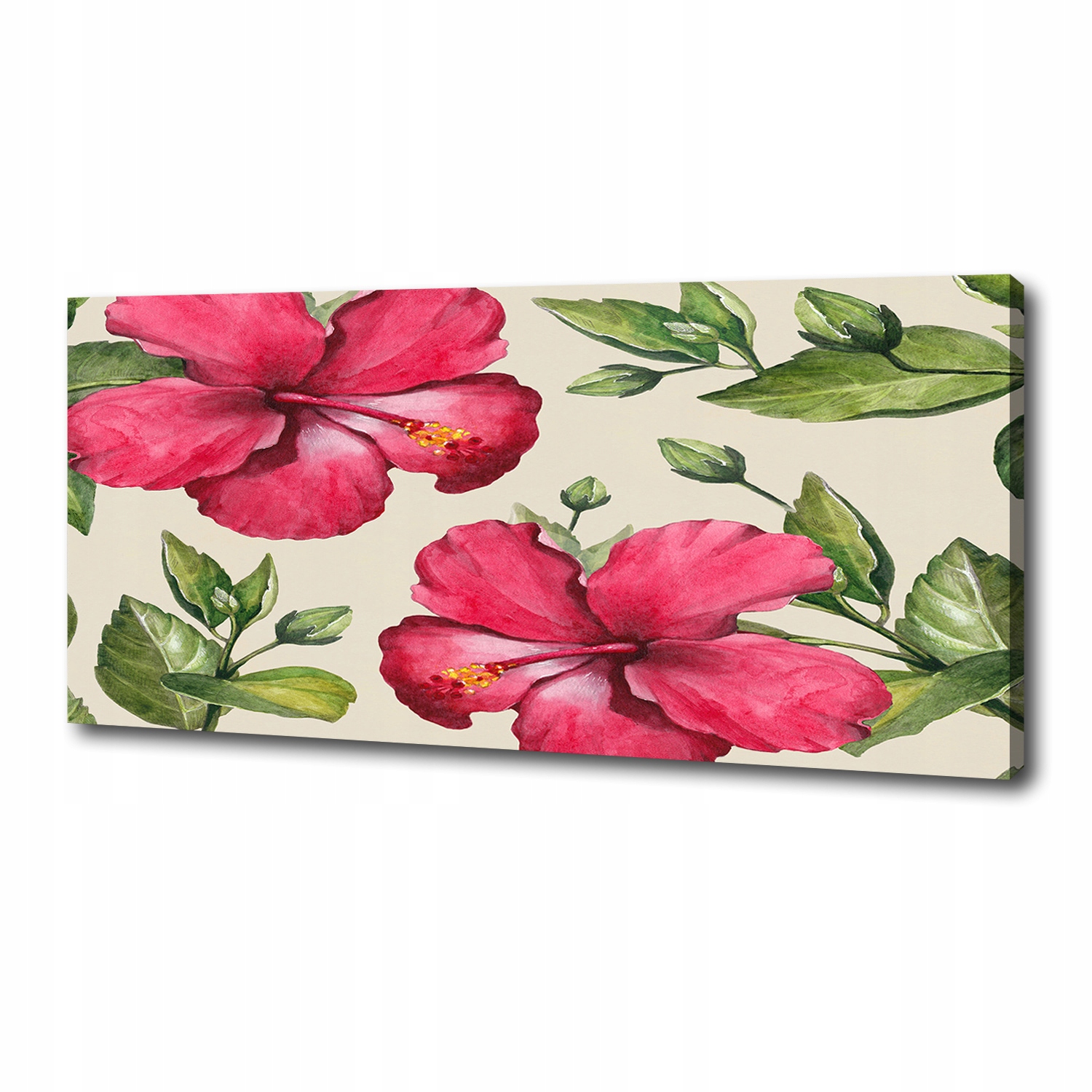 

Foto obraz na płótnie Różowy hibiskus 125x50 cm