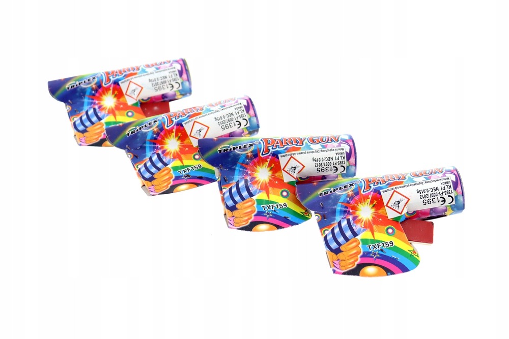  конфетті для стрільби з пістолета PARTY GUN 4 ШТ.