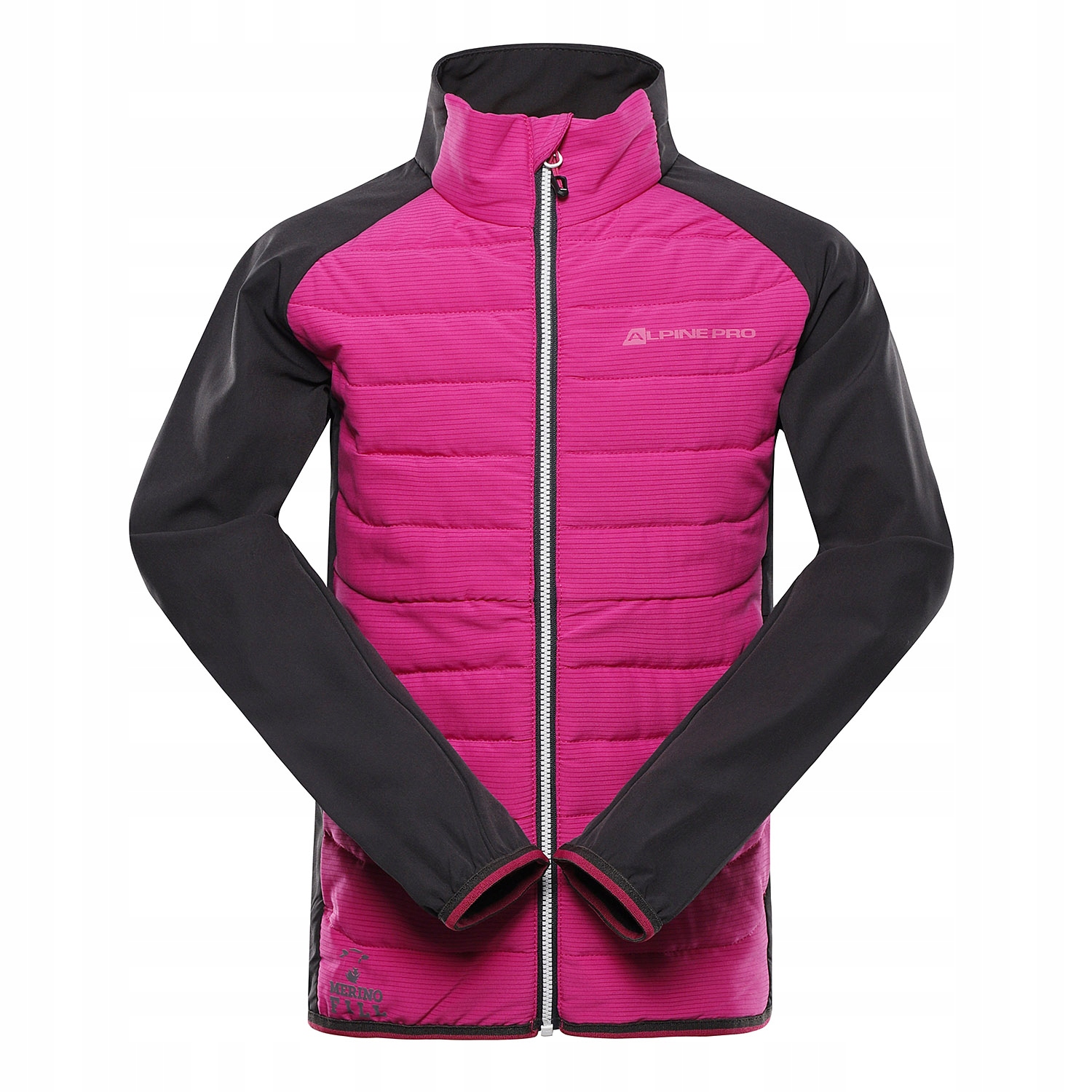 Bluza dziecięca sportowa z wełną merino Alpine Pro Gerlo różowy r. 128-134