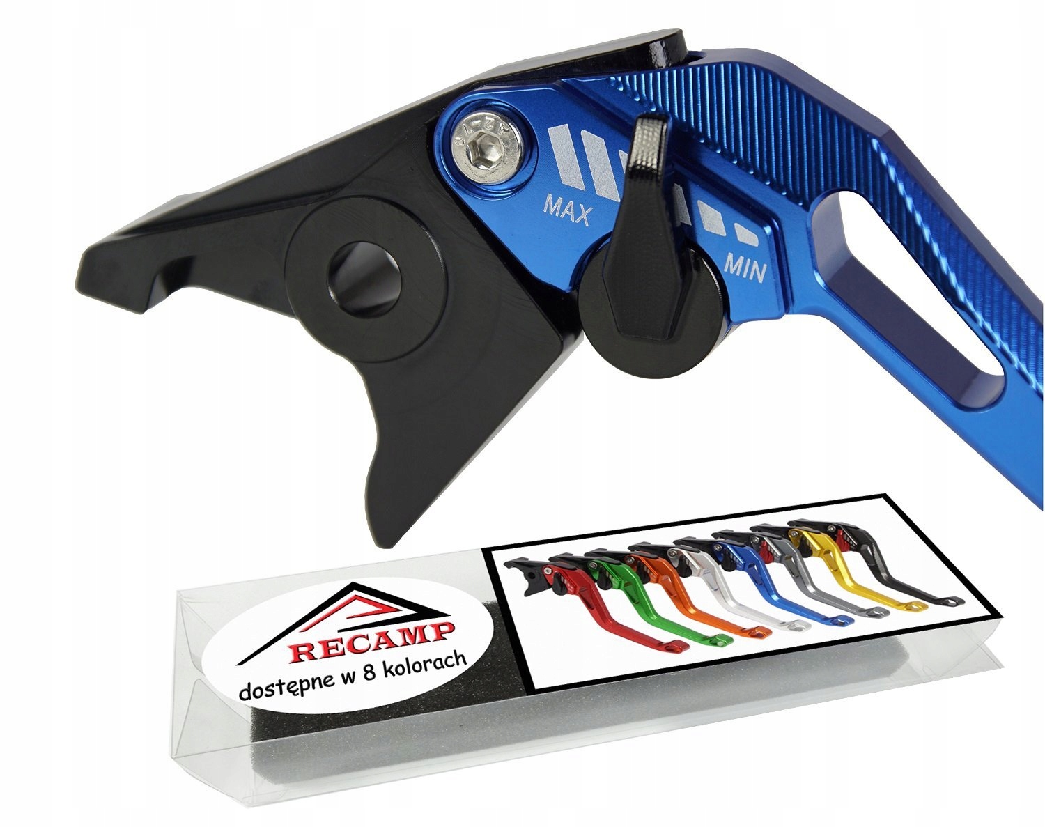 

Krótkie Klamki 5D sportowe regulowane niebieskie