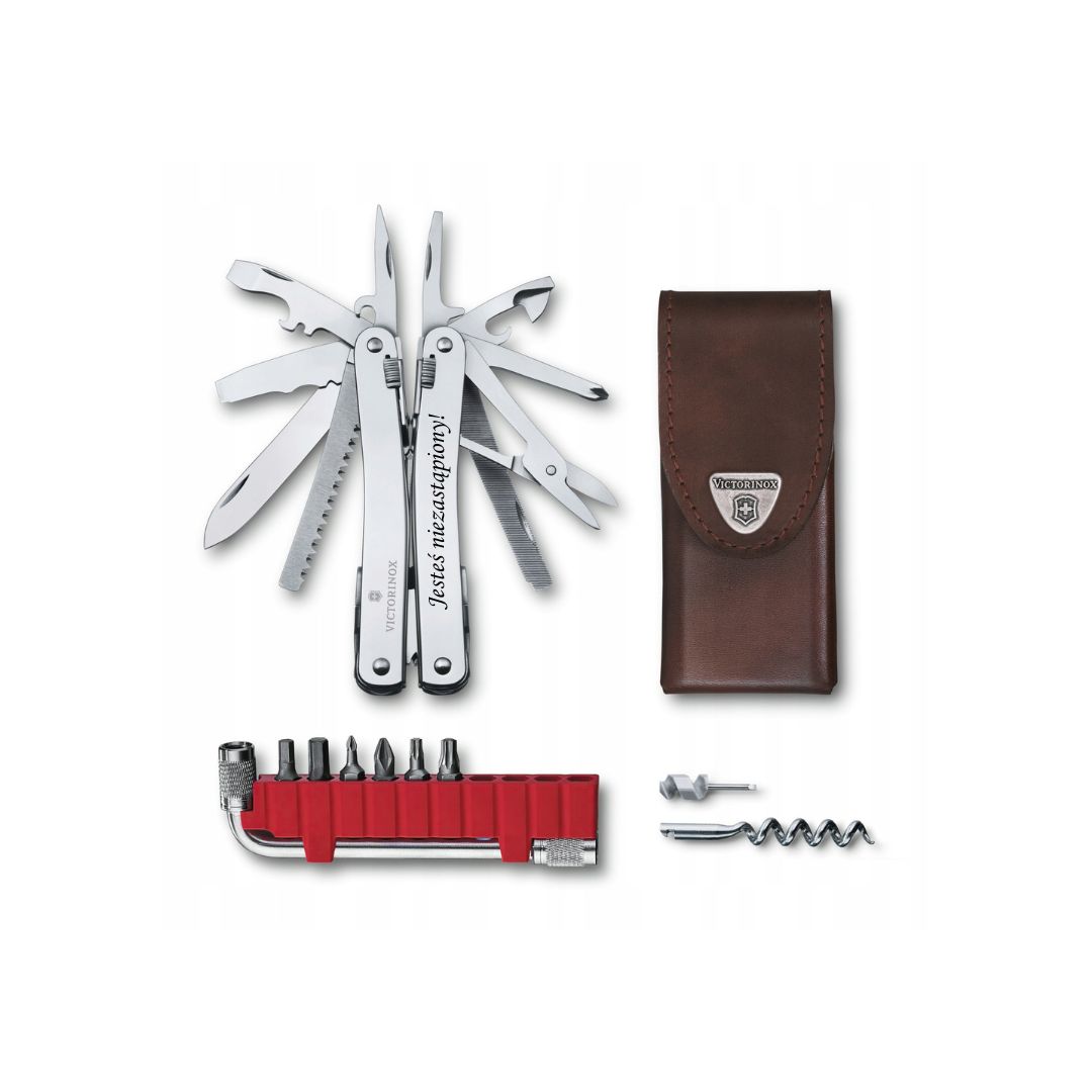 Victorinox 3.0235.L, Swiss Tool Spirit X Plus, 105mm, etui skóra grawer