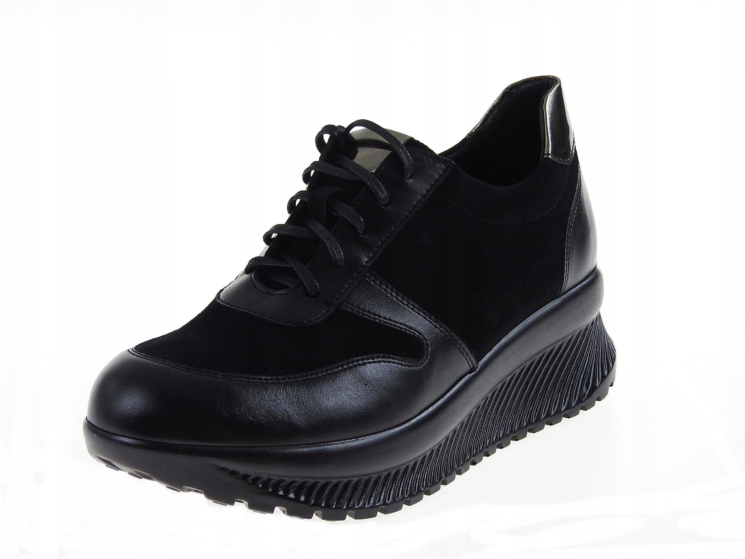 

Clasicco 1943 Czarne sneakersy skóra naturalna r37
