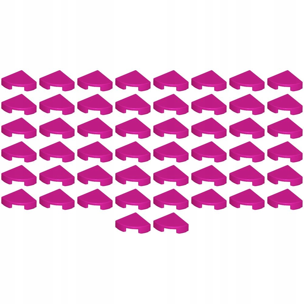 

Pakiet Lego 25269 Tile 1x1 ćwiartka Magenta 50sztN