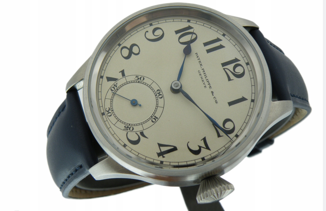 PATEK PHILIPPE NIEPOWTARZALNA PASÓWKA W STALI NA RĘCZNYM MECHANIZMIE