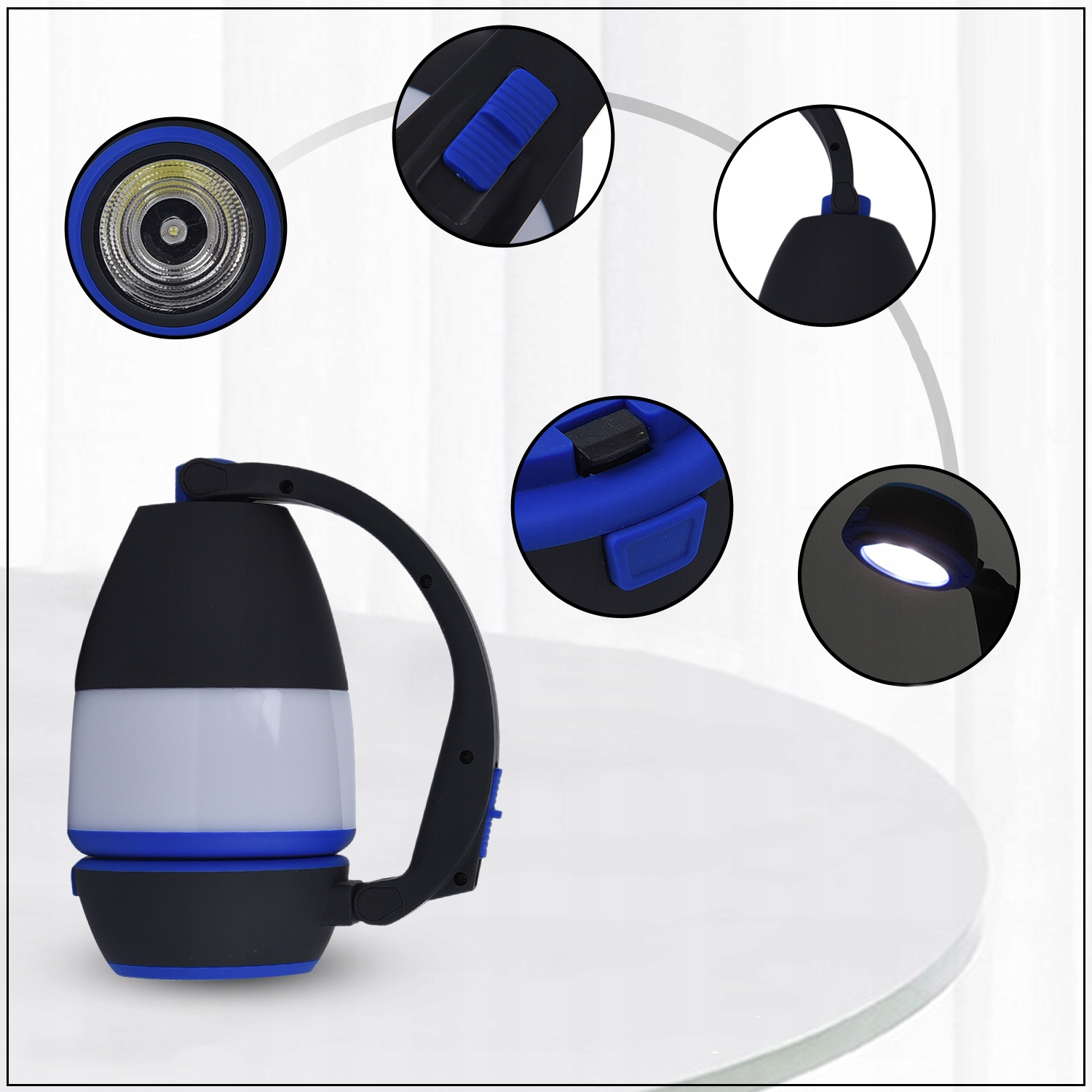 LATARNIA KEMPINGOWA LAMPA CAMPING POWERBANK 4w1 Moc 10 W