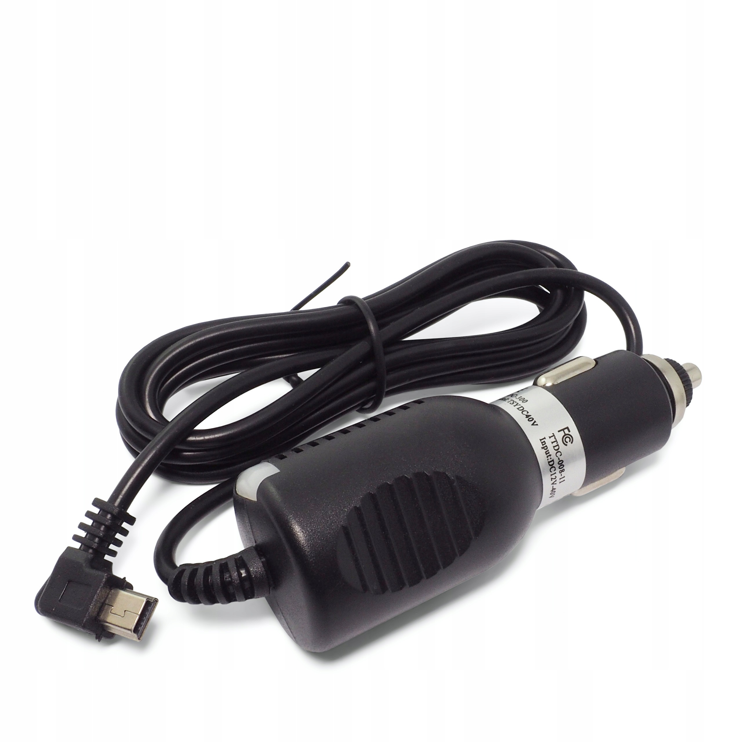 Ładowarka Samochodowa do Nawigacji Gps Kamery 5V 2,5A Kabel 1,5m Mini Usb