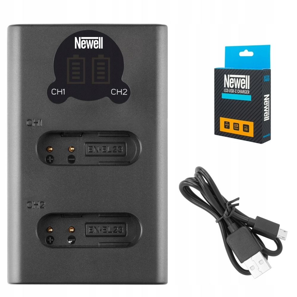 

Ładowarka Usb Dual Newell Do Nikon ENEL23 EN-EL23
